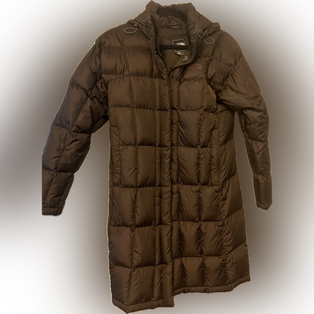 The northface 3/4 choclate brown coat